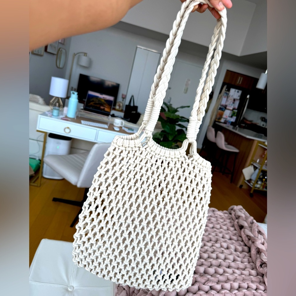 New J.Crew Crochet Tote Bag